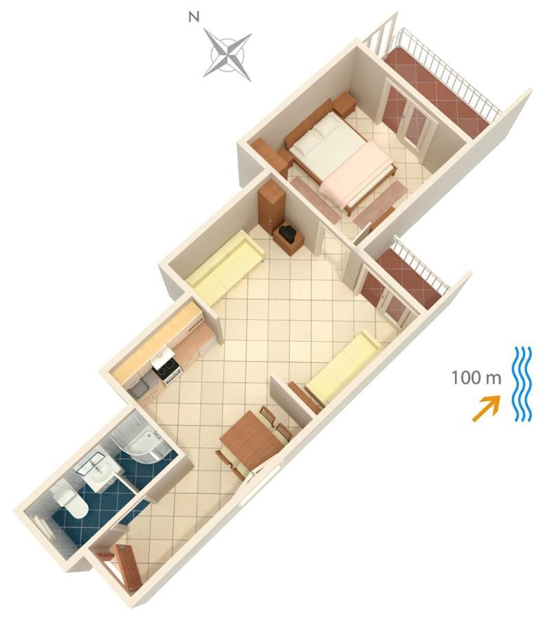 Apartments By The Sea Podgora, Makarska - 2593 ภายนอก รูปภาพ