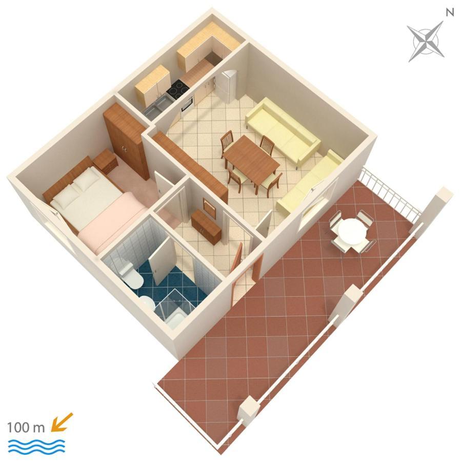 Apartments By The Sea Podgora, Makarska - 2593 ภายนอก รูปภาพ